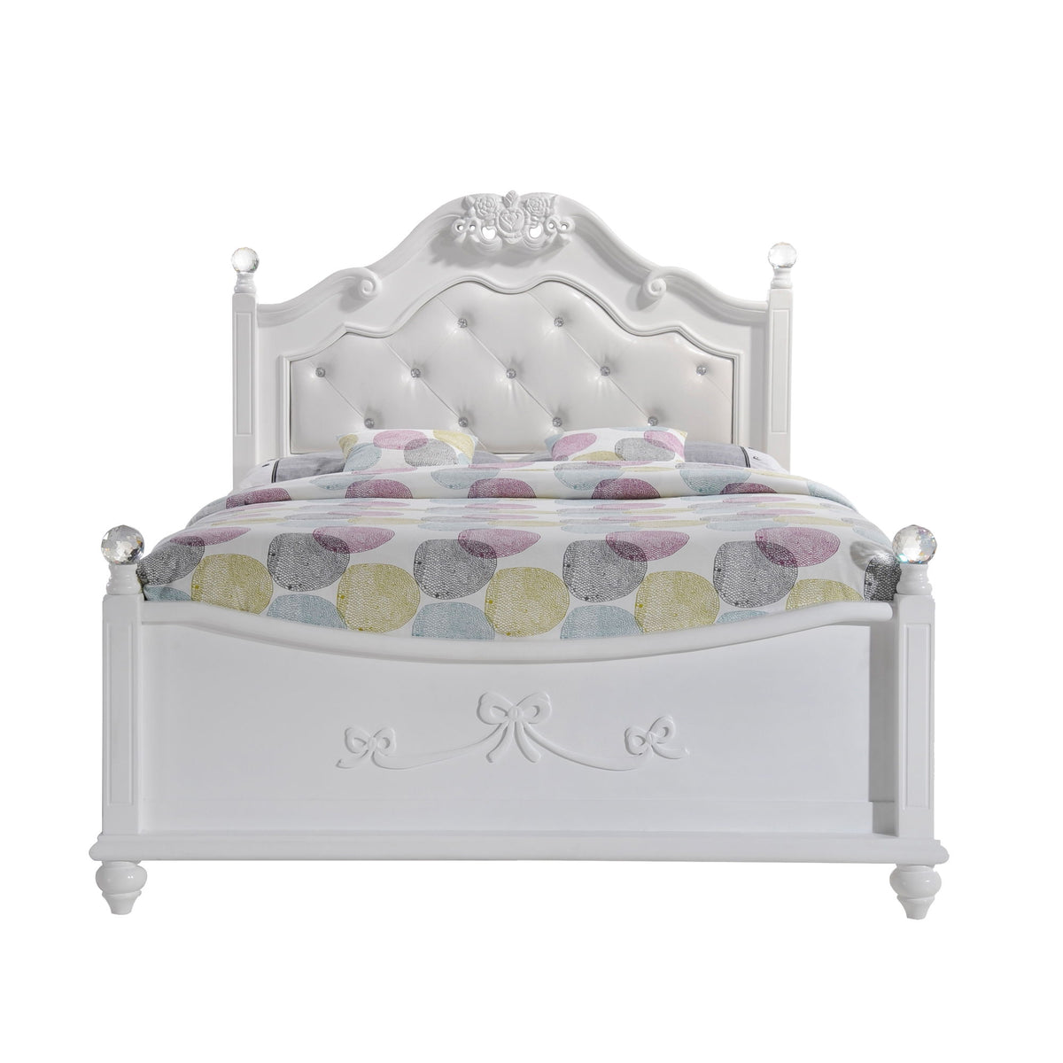 Alana Platform Bed in White by Elements International, view 2