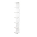 Glam Open Shelving Rack With Mirrored Back For Living Room - Cream / White
