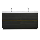 Bathin Freestanding Bathroom Vanity With Double Sinks, Bathroom Storage Vanity Cabinet With Stone Resin Countertop And Soft Close Drawers