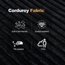 Modular Sectional Couches For Living Room With Deep Seat, L Shape Cloud Sofa Couch, High Density Memory Foam, Boneless Upholstered Couchesy - Black