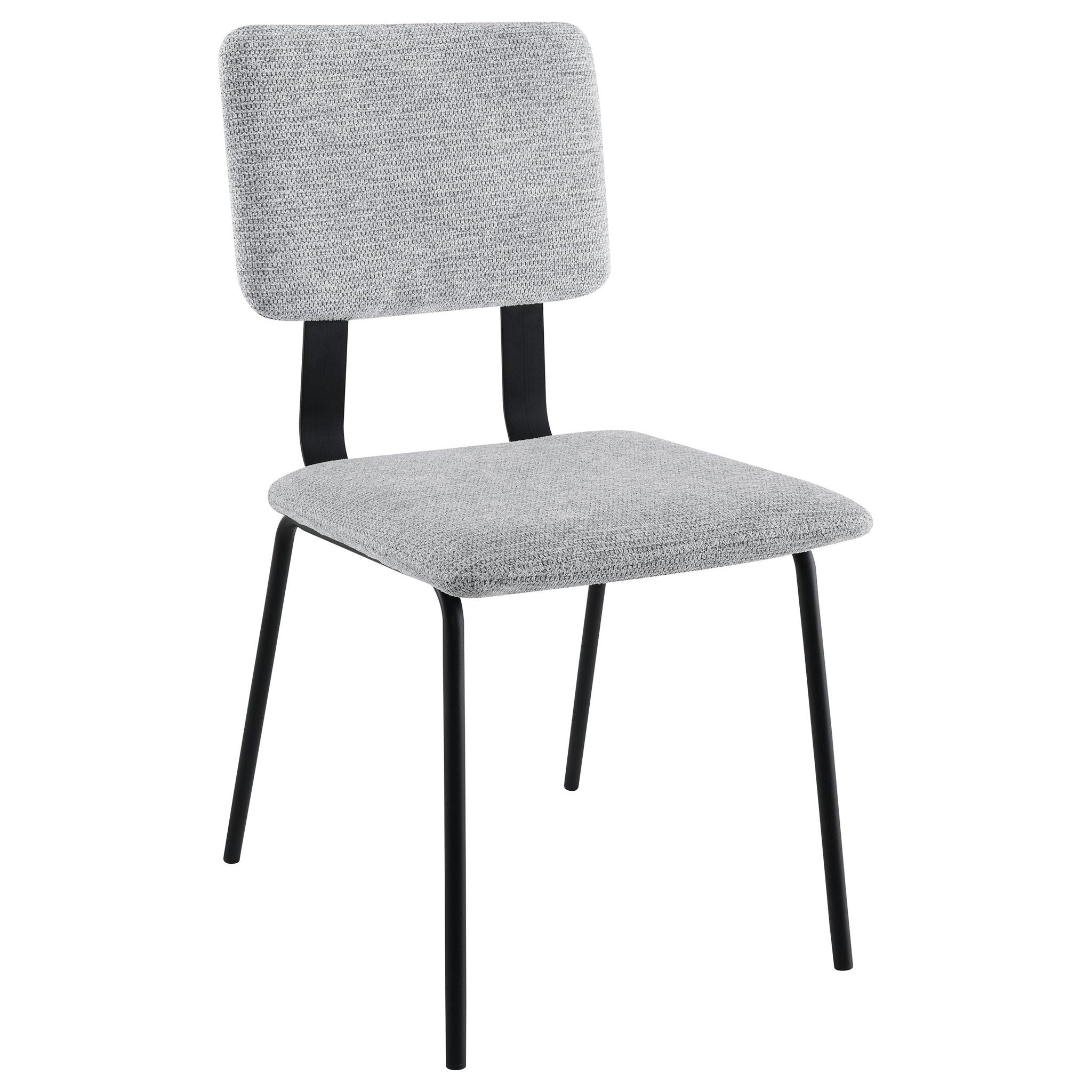 Calla Fabric Upholstered Dining Side Chair Grey (Set of 2) - Atlantic Fine Furniture Melbourne FL