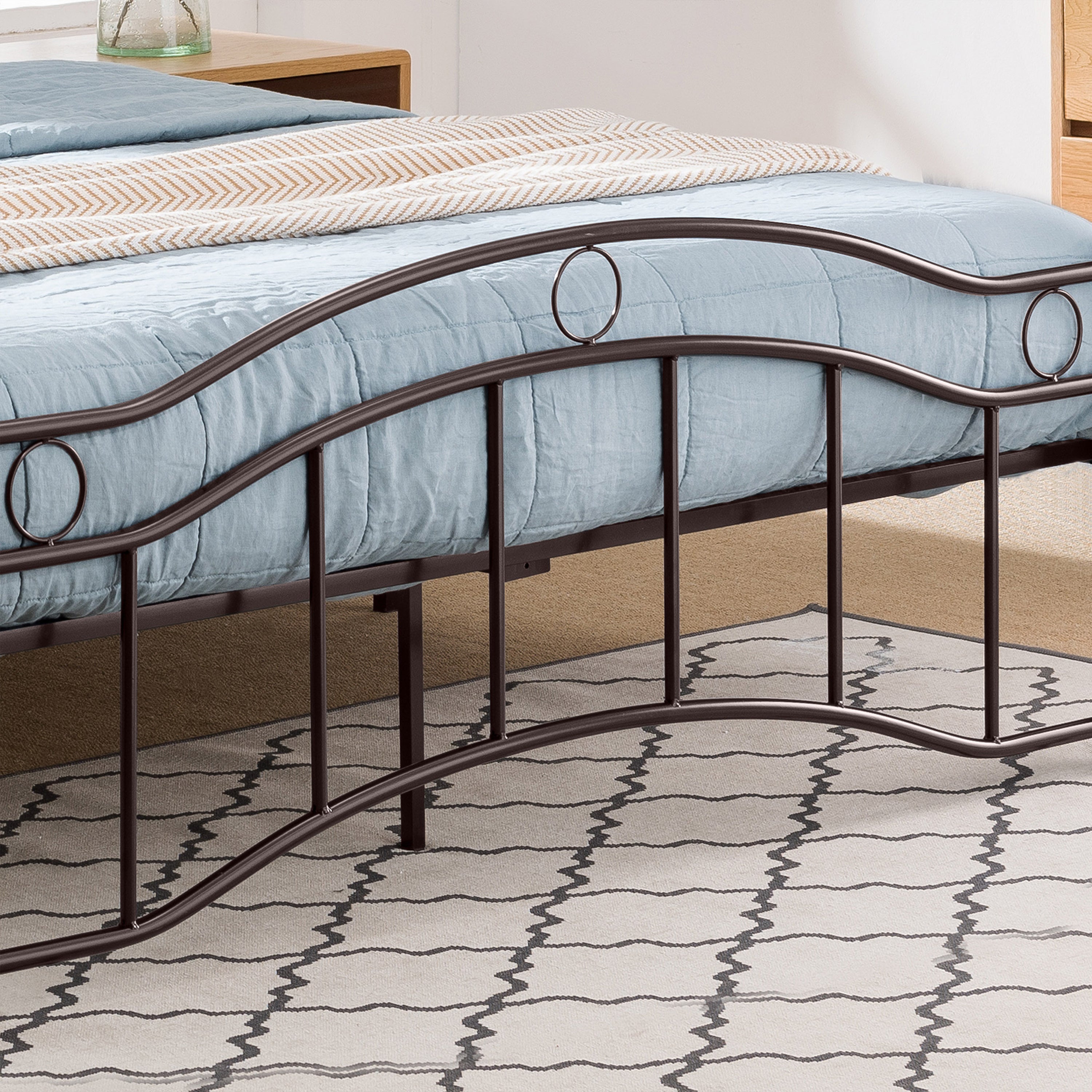 QUEEN SIZE METAL BED - Atlantic Fine Furniture Melbourne FL