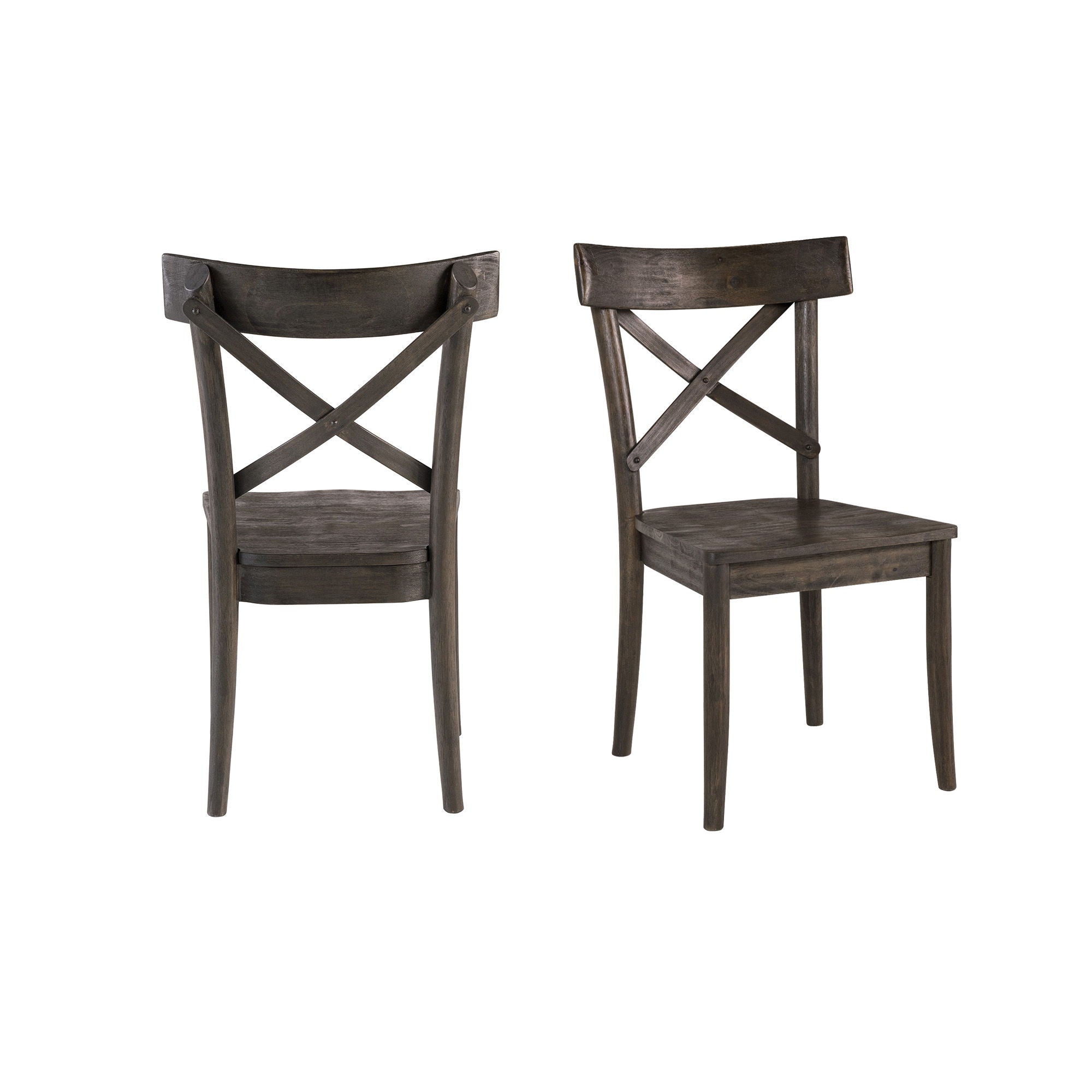 Coronado Wooden Side Chair (Set of 2) in Dark Brown by Elements International