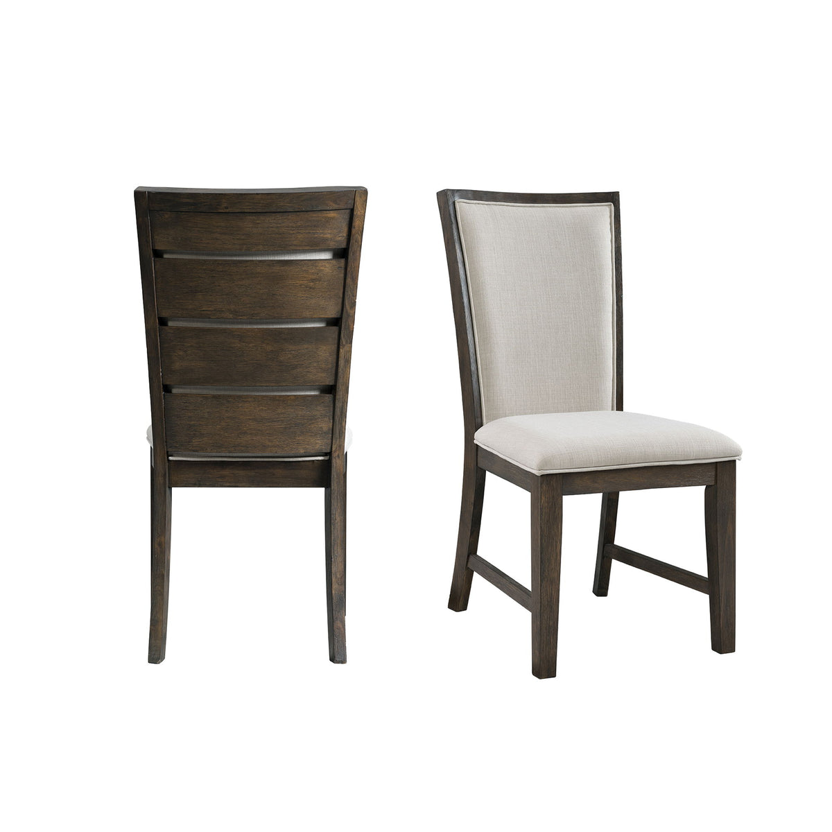 Grady Slat Back Side Chair (Set of 2) in Dark Walnut by Elements International