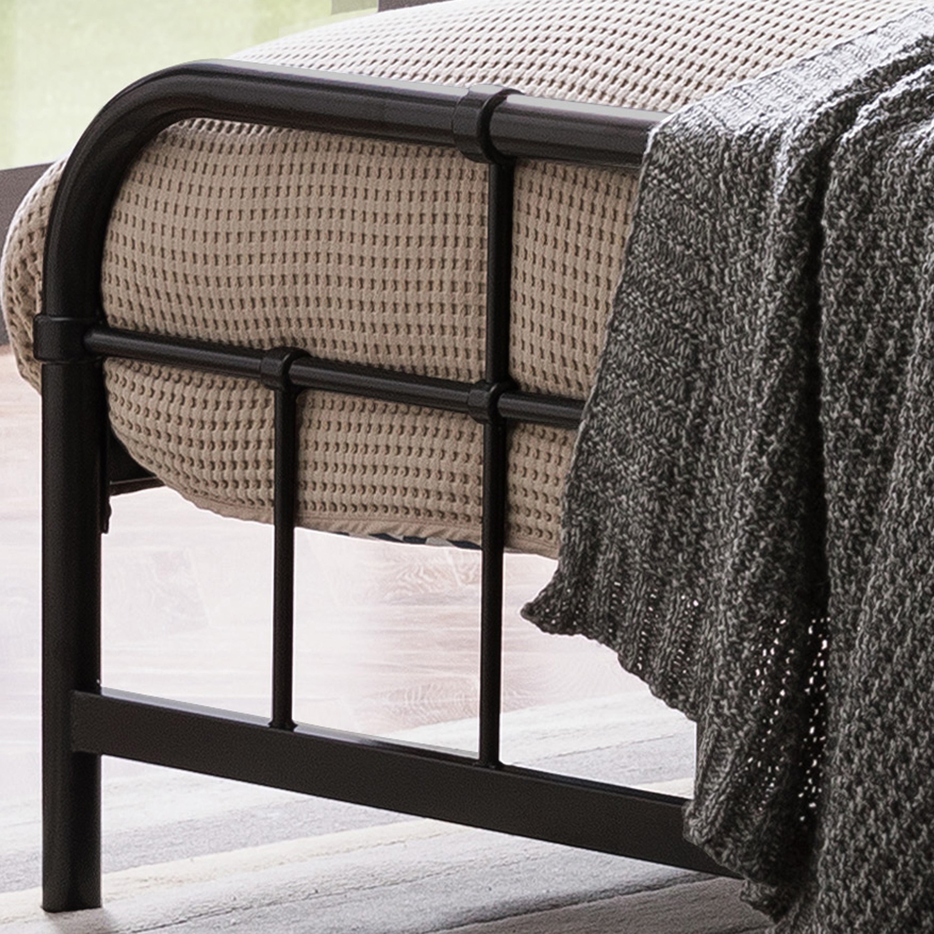QUEEN SIZE METAL BED - Atlantic Fine Furniture Melbourne FL