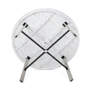 6 Person Outdoor Wooden Dining Set With Umbrella Hole And Removable Cushions For Patio - Gray