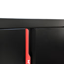 Steel Filing Cabinet With Compartments For Office Use, Storage, File Storage, Archives, And High And Low Cabinets - Black / Red