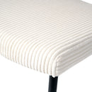 Modern Upholstered Dining Chair With Metal Legs
