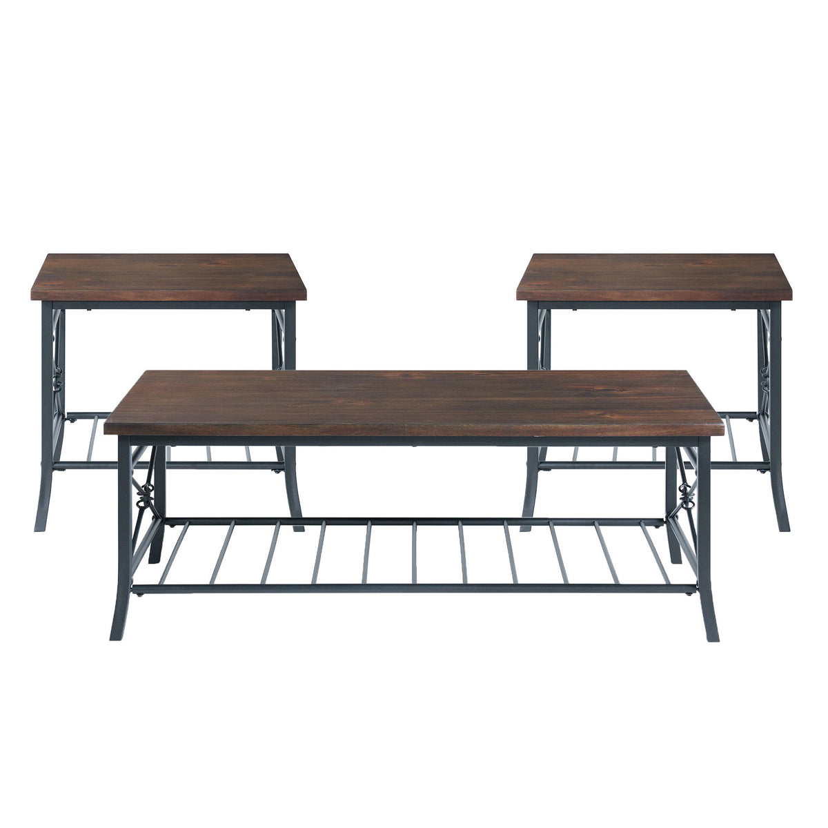 Mica Three Pack Occasional Set in Brown by Elements International