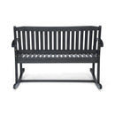 Baxter - Rocking Loveseat - Dark Gray