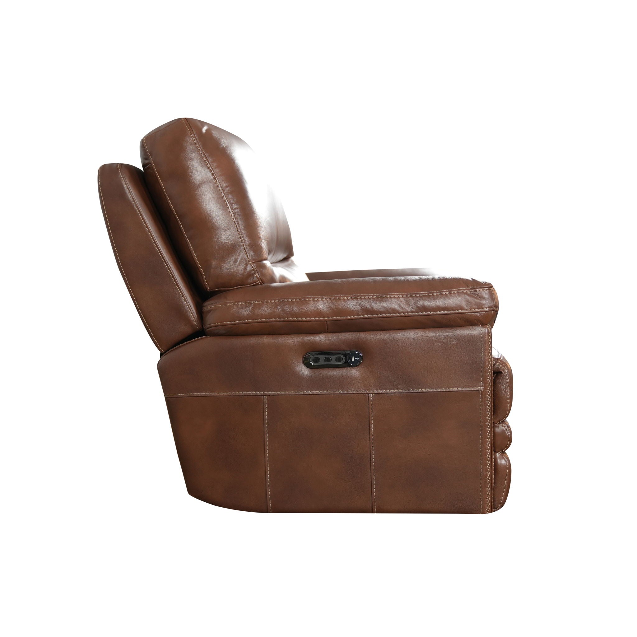 David - Power Gliding Recliner With Power Headrest & Lumbar - Pecan