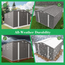 Large Outdoor Storage Shed With Lockable Door, Air Vent