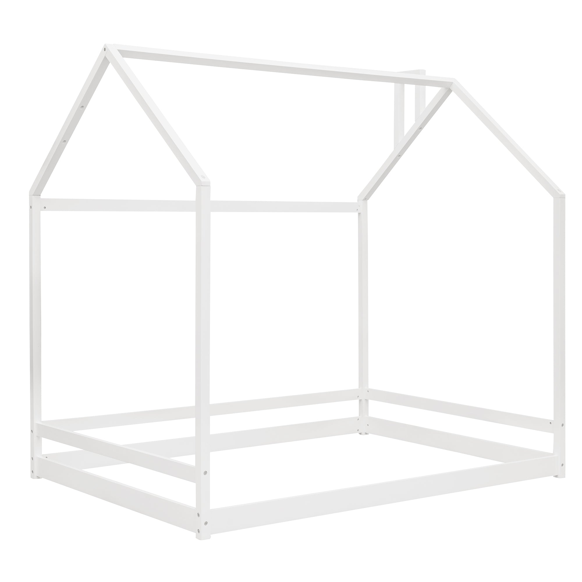 Full Size House Bed Wood Bed, White(OLD SKU:WF281436AAK)