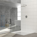 Shower Faucet Set With 10" Rainfall Shower Head And Valve - Brushed Nickel