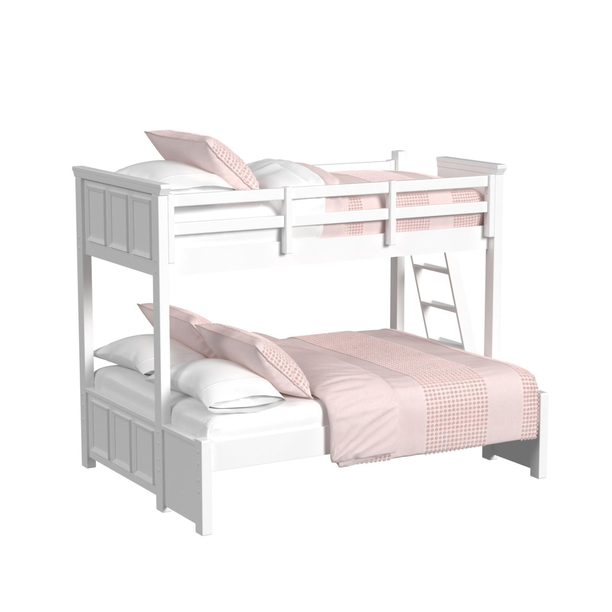 Hampton Kids Bunk With Ladder Bedroom Set in Black by Elements International, view 9