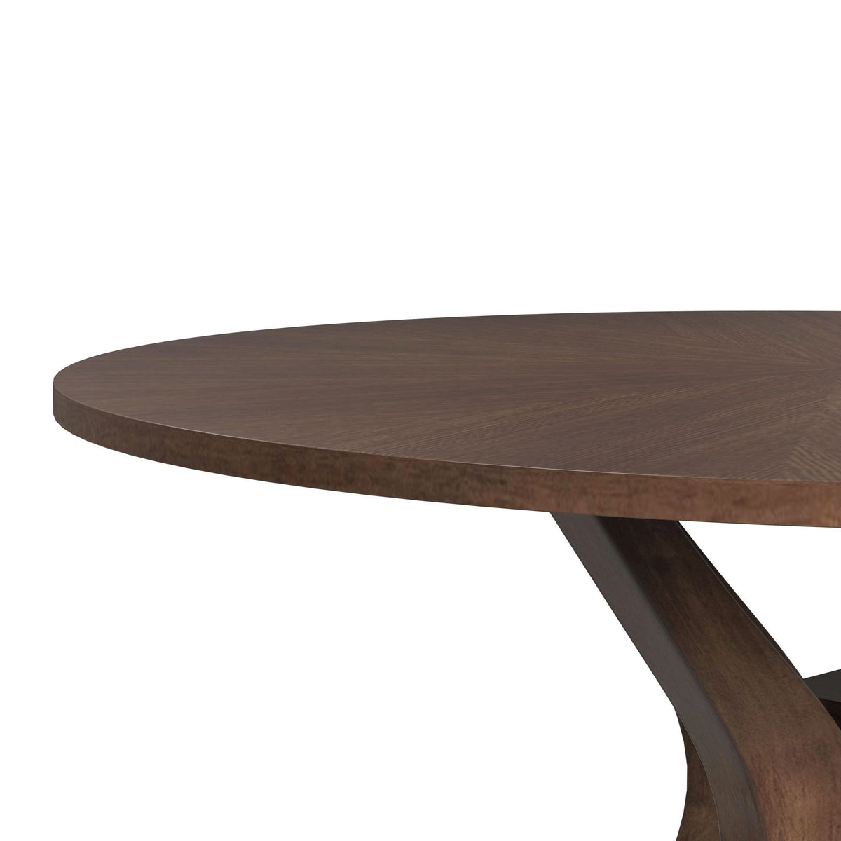 Santa Barbara Round Dining Table in Walnut by Elements International, view 2