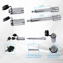 Alu - Adjustable Trailer Drop Hitch 2" Receiver 8" Adjustable - Silver