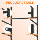 Freestanding Kayak Storage Rack With Lockable Wheels For Kayak, Canoe, Sup & Surfboard