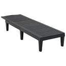 2 Piece Outdoor Chaise Lounges With Adjustable Backrest