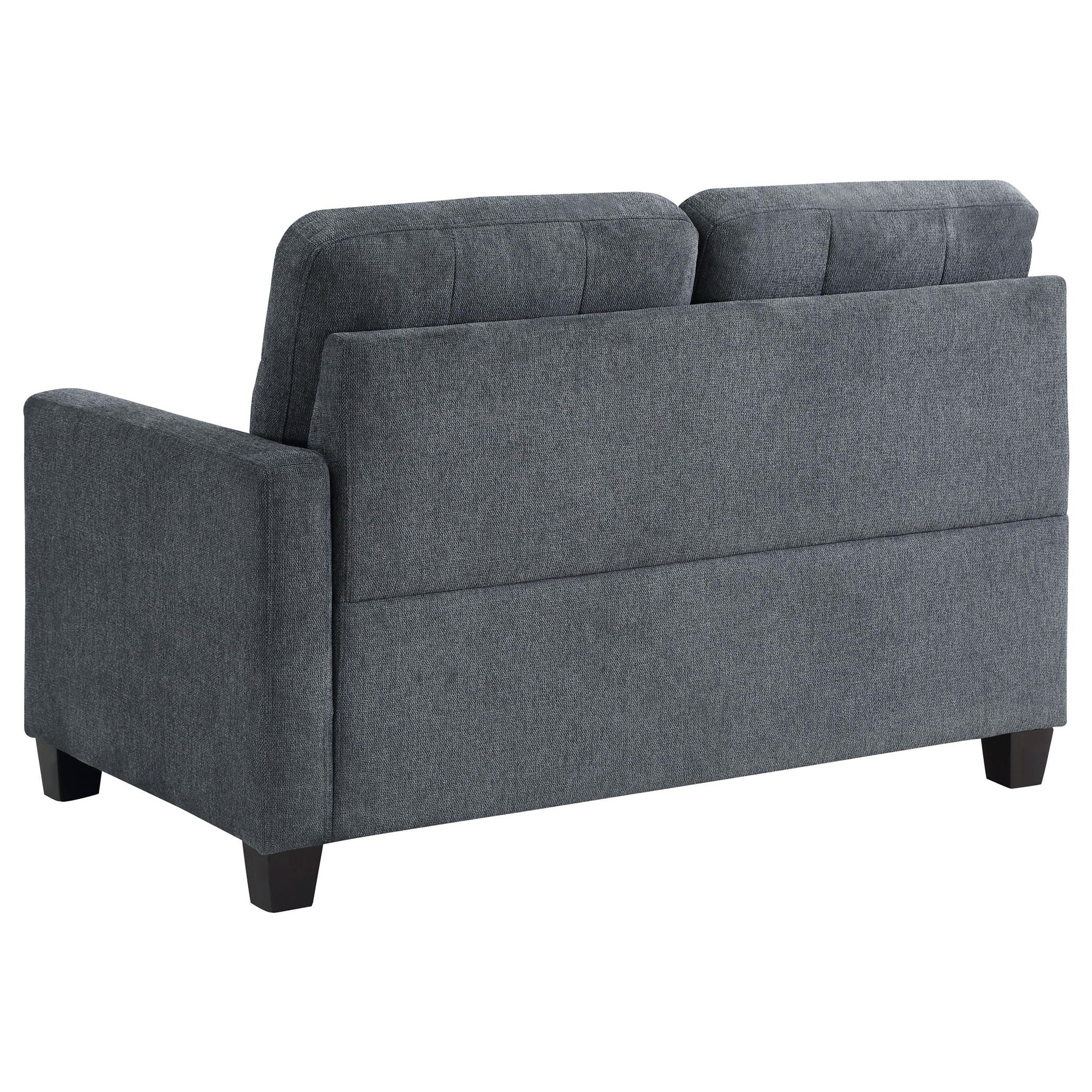 Georgina Upholstered LAF Loveseat Steel Grey