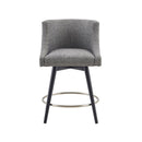 Mateo - Swivel Counter Stool - Gray