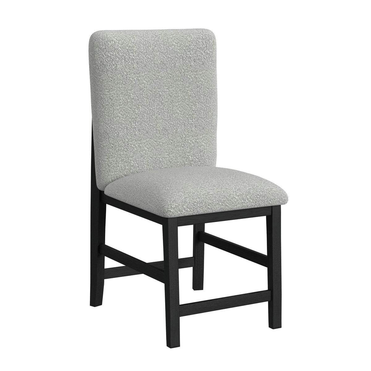 Portland Square Back Counter Stool (Set of 2) in Black / Gray by Elements International, view 2