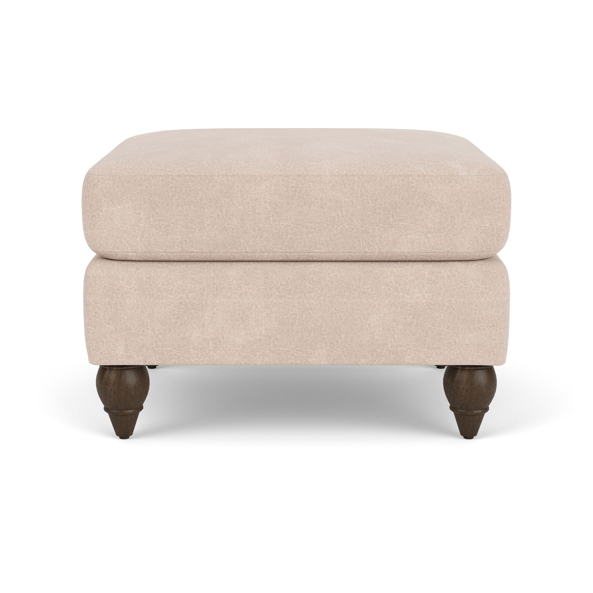 Moxy - Fabric Ottoman, Round Turned Legs