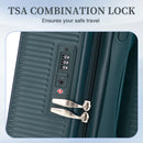 20" / 24" / 28" 3 Pieces / Set Spinner Wheel Luggage, Carry On Suitcase, Matching Color, TSA Combination Lock