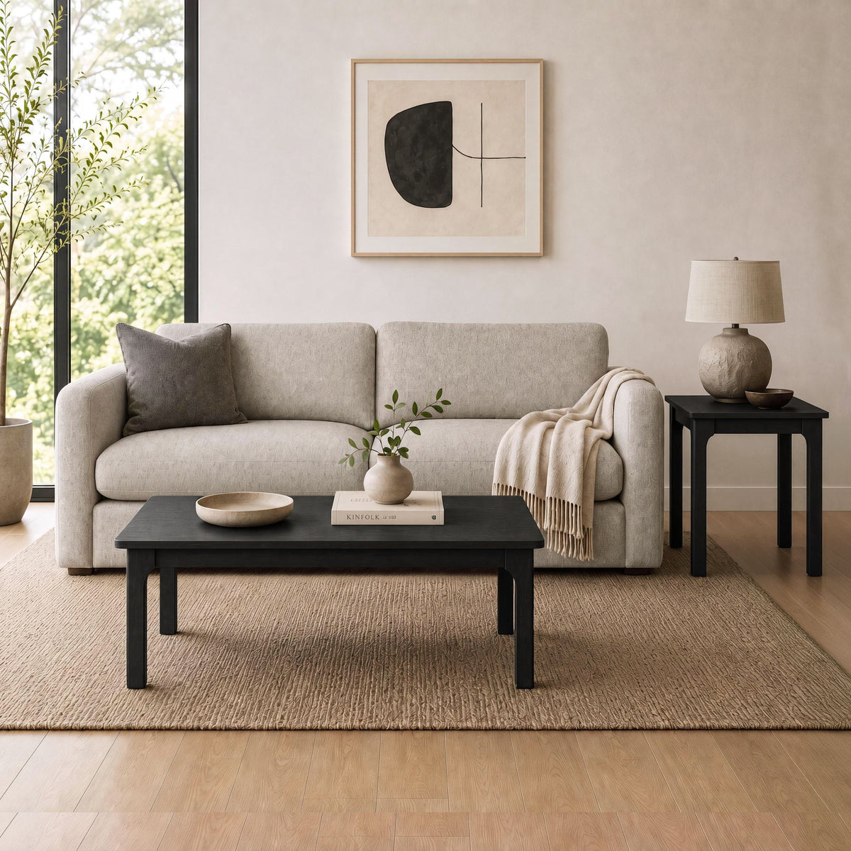Garcia Two Pack Occasional Set in Black by Elements International, view 2