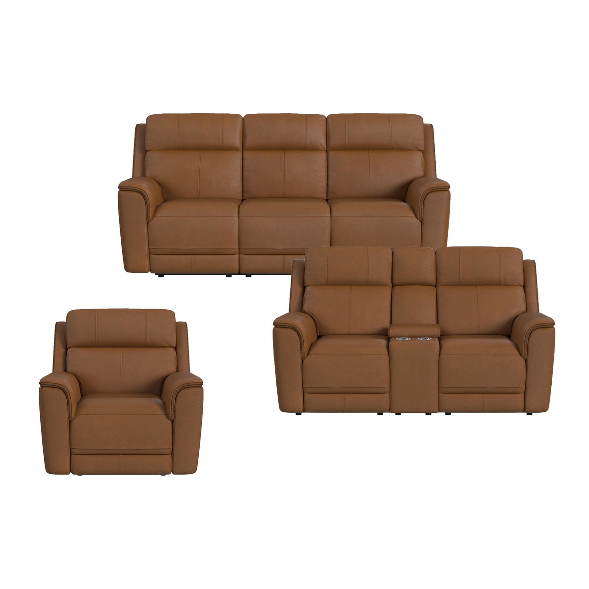 Mustang -Living Room Set in Dark Gray by Elements International