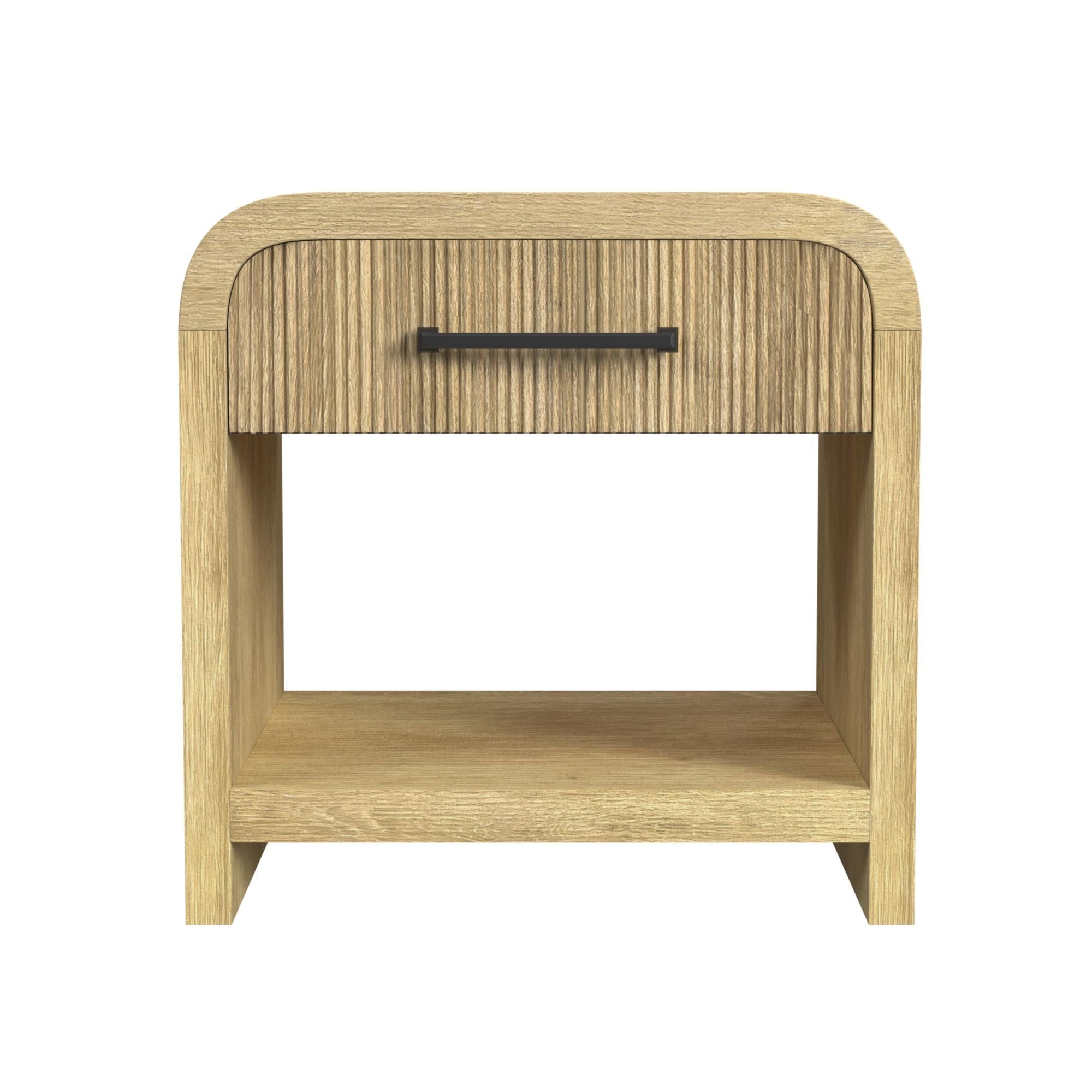 Ridgemont - End Table With USB - Natural