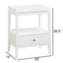 Olana -1 Drawer Nightstand With Floating Top Design