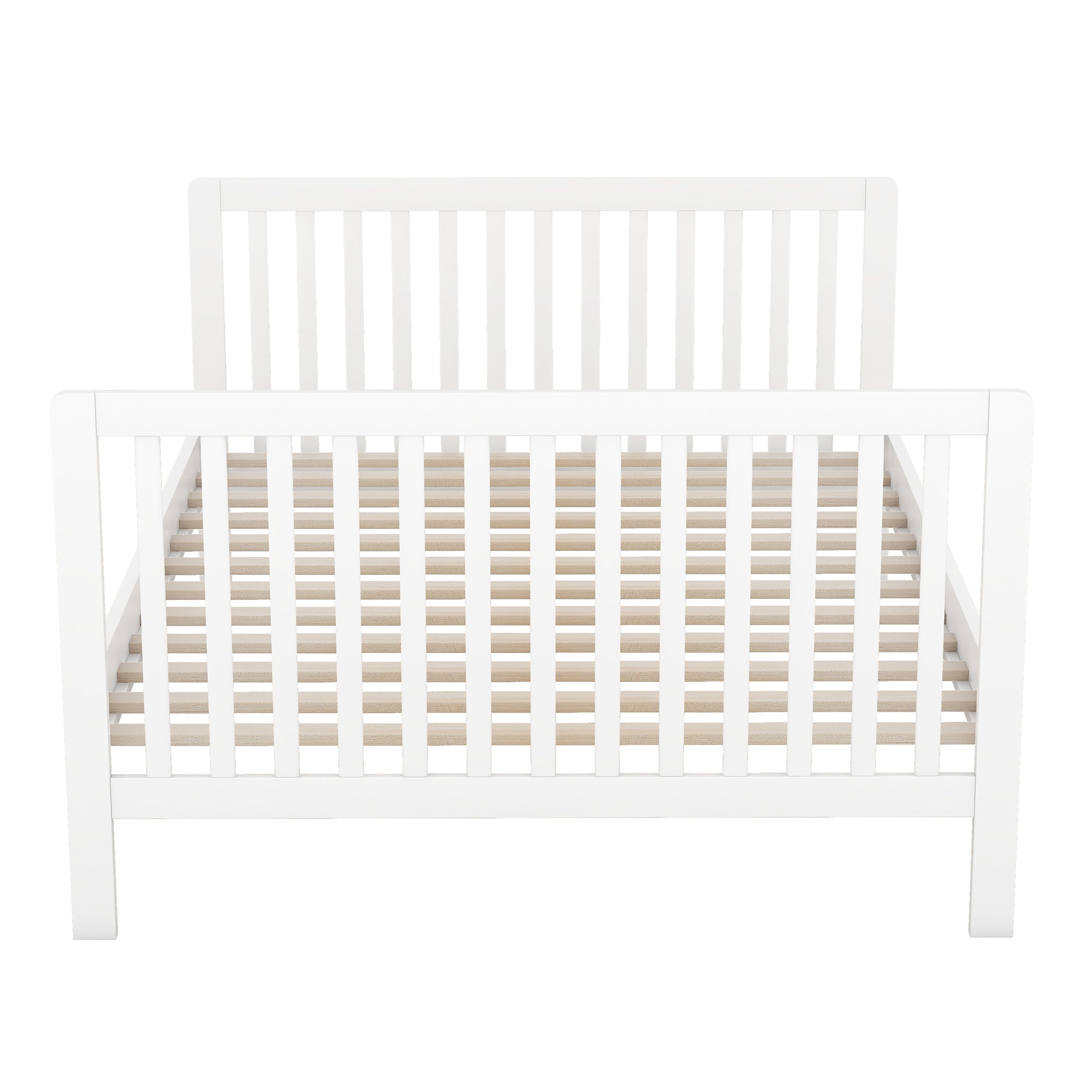 Convertible Crib/Full Size Bed with Changing Table, White - Atlantic Fine Furniture Melbourne FL