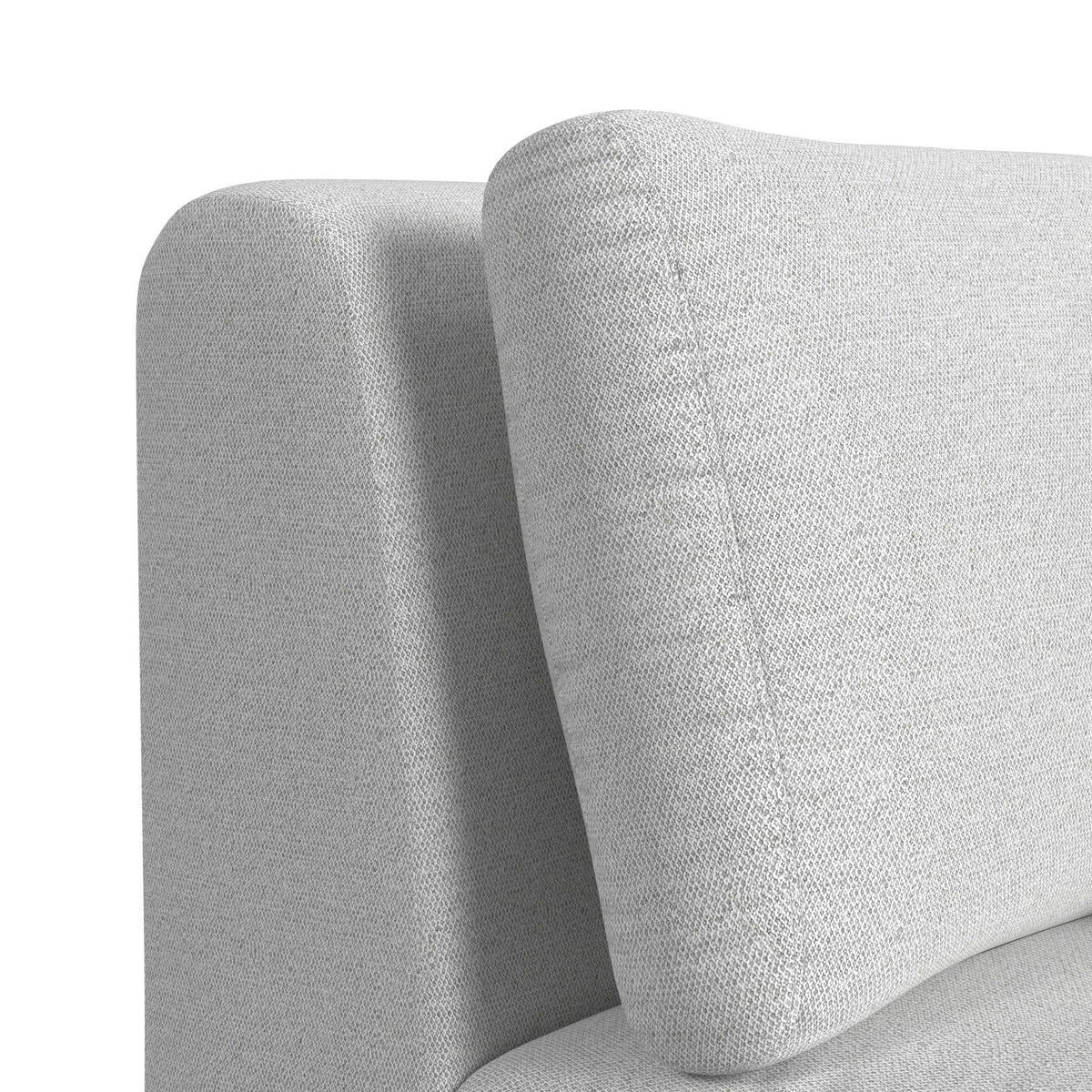 Zandara Modular Armless Chair in Beige by Elements International, view 2