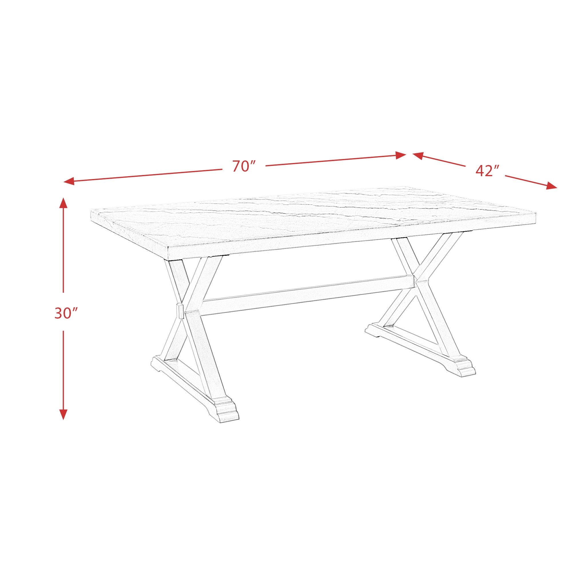 Lexi - Dining Table - White