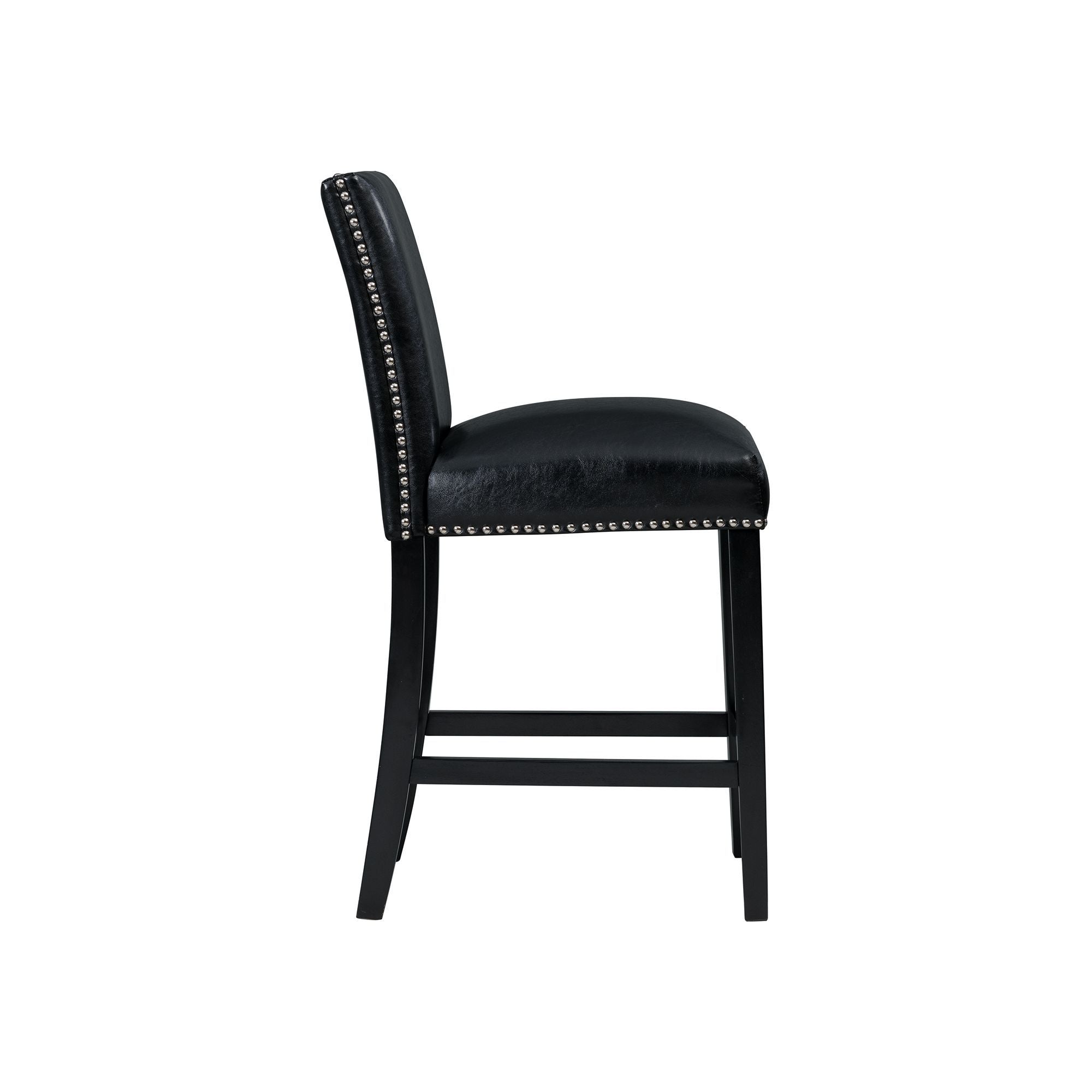 Meridian Counter Side Chair (Set of 2) in Black by Elements International, view 3