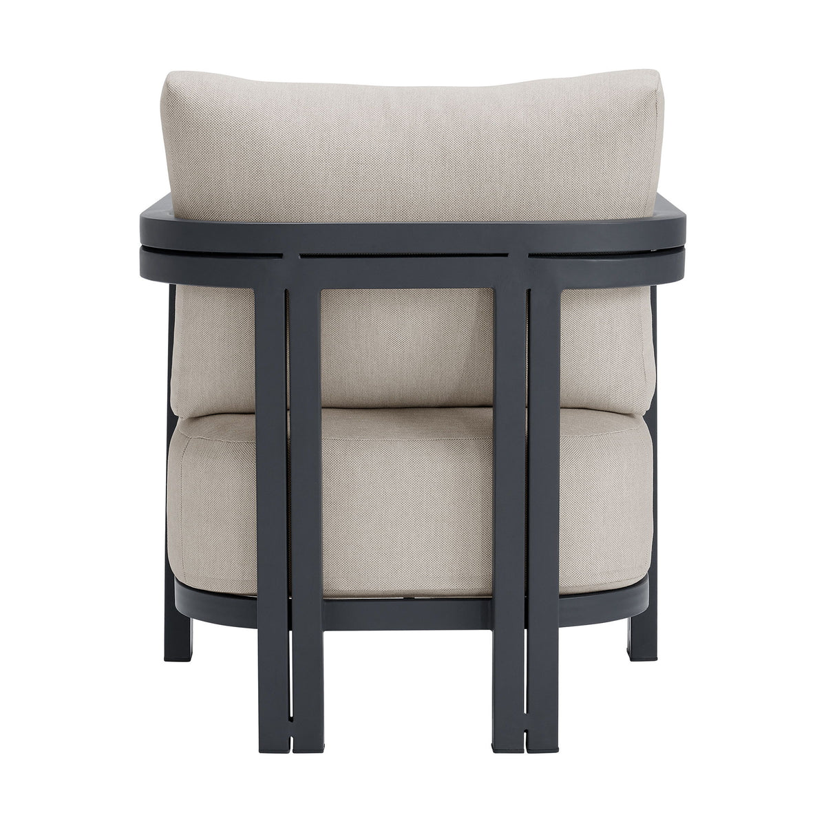 Playa Chair (Set of 2) in Dark Gray / Beige by Elements International, view 2