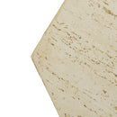 Hexagonal Archaistic Side Table High Quality Magnesium Oxide - Antique Brown