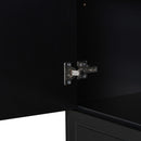 Modern Bathroom Storage Cabinet With Two Laundry Baskets, One Drawer, Adjustable Shelf