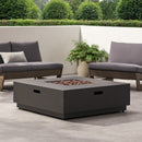 Modern Square Fire Pit With 50,000 Btu
