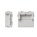 3 Seat Folding Floor Couch & King Size Bed Mattress