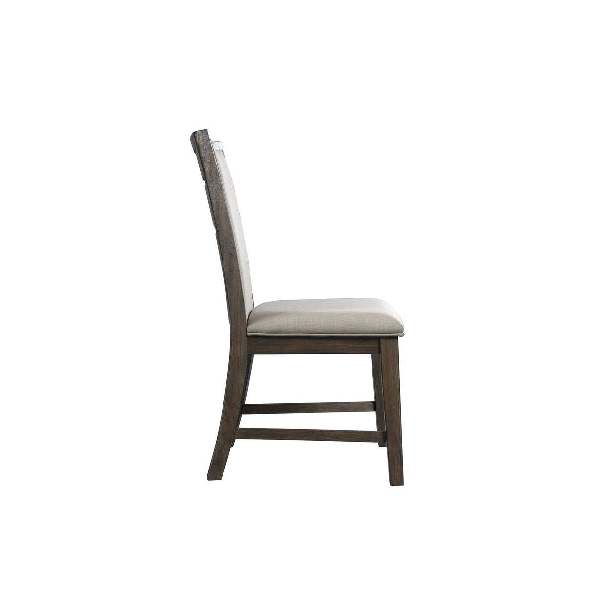 Grady Slat Back Side Chair (Set of 2) in Dark Walnut by Elements International, view 2