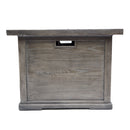 Outdoor Patio Square Gas Burning Mgo Fire Pit, Tank Inside, 40000 Btu