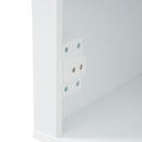 Freestanding Bathroom Vanity Tall With Damping Hinge Doors, Adjustable Shelves - White