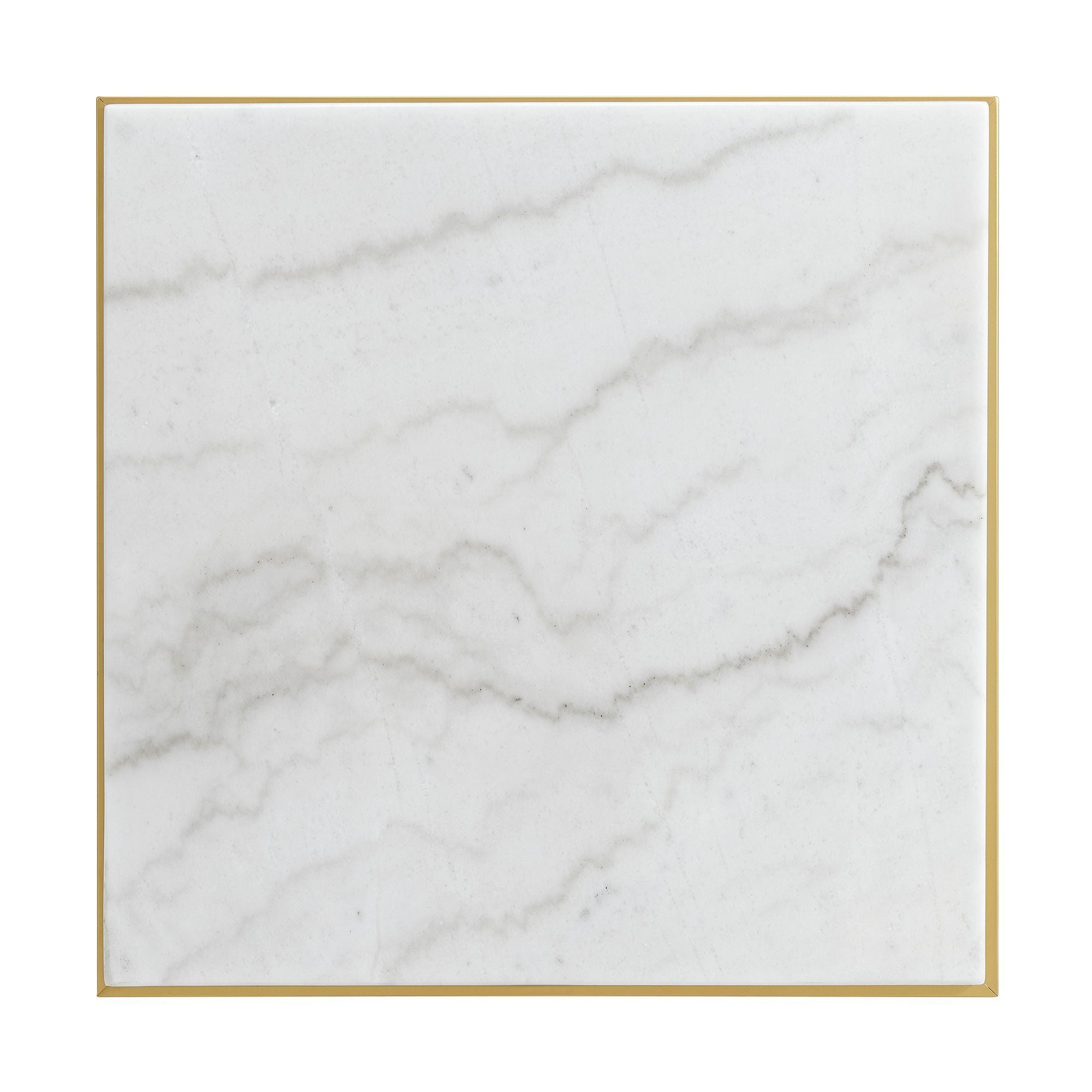 Riko Square Table in Gold by Elements International, view 2
