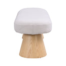 Dining Bench For Dining Room, Upholstered Bedroom End Of Bed Entryway Bench Fabric Ottoman For Living Room - Beige