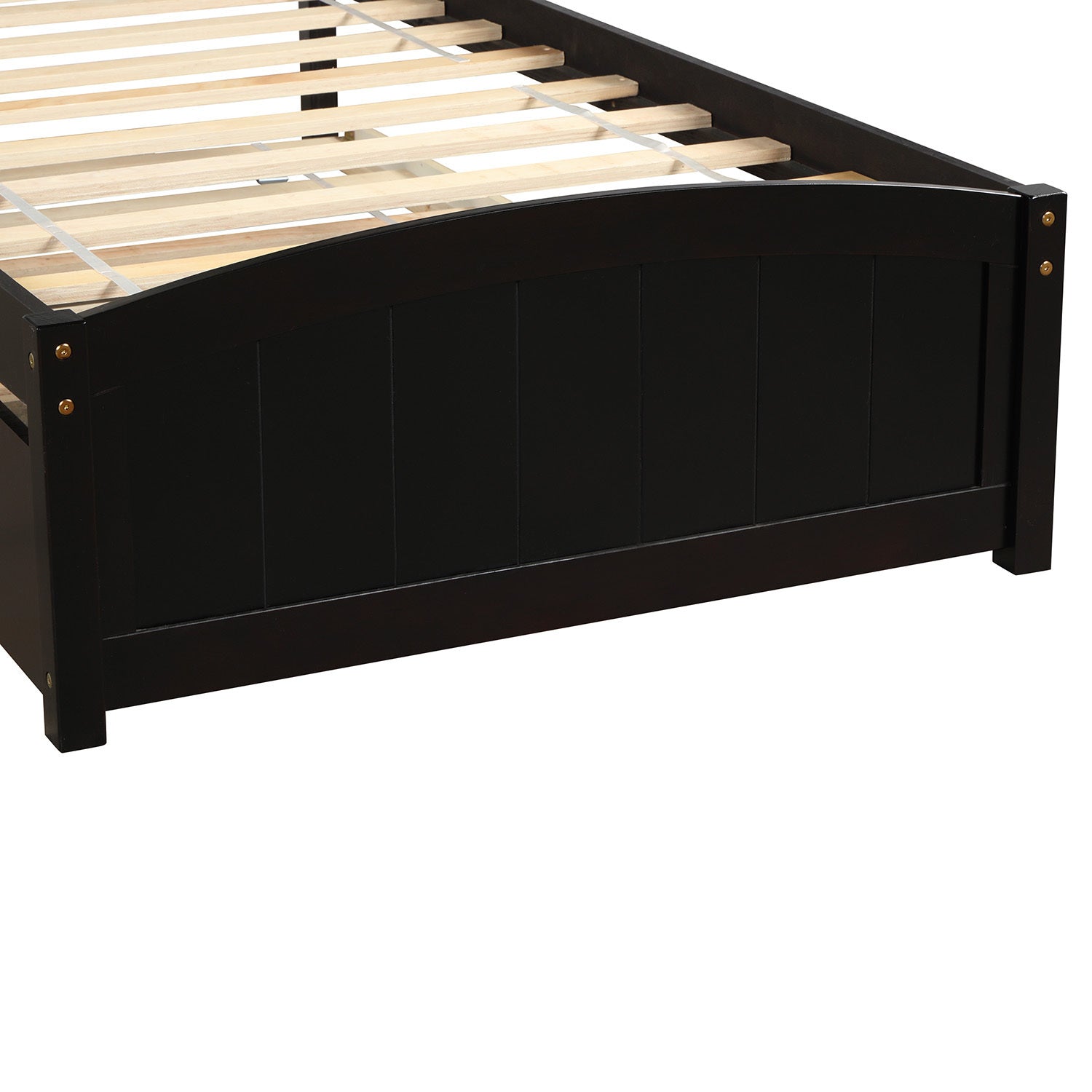 Twin size Platform Bed with Trundle, Espresso - Atlantic Fine Furniture Melbourne FL