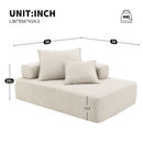 Frame For Oversized Modular U Shaped Sectional, Floor Couch Convertible Compressed Couch Spacious Foam Filled Sofa