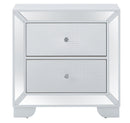Nightstand Contemporary - Silver Champagne