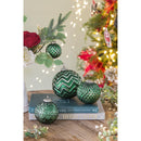Christmas Ball Ornaments, Glass Decorative Hanging Ball Christmas Tree Ornaments, For Holiday Party Decorations (Set of 6) - Green